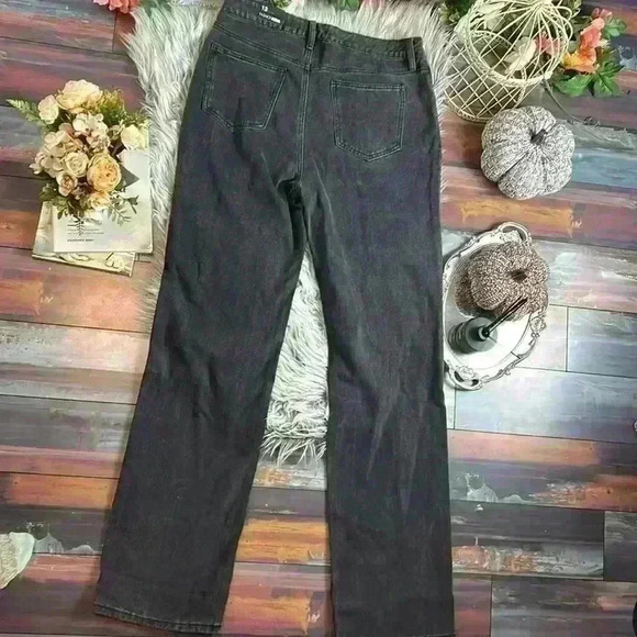 Fashion Nova Black Tall Get It Straight Slouch Fit Jeans, 13 - Picture 8 of 9